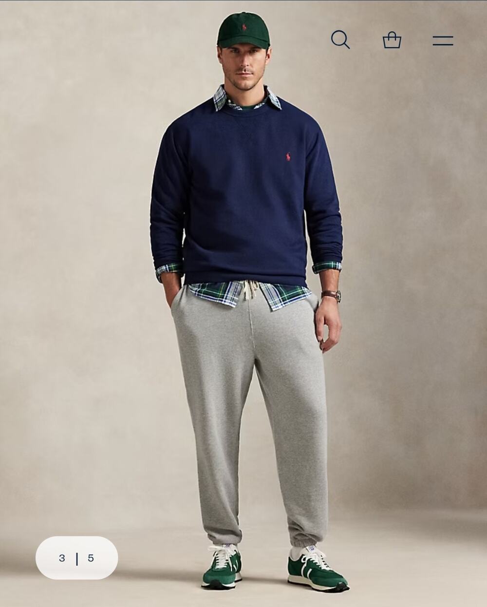 Polo Ralph Lauren RL Fleece Sweatshirt Men's 4XB 4XT Big Tall Cruise Navy Pony
